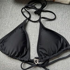 Black triangle bikini set